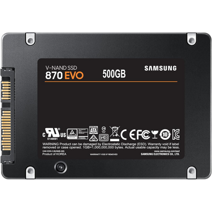 Samsung 870 EVO 500GB 2.5" SSD MZ-77E500B/EU