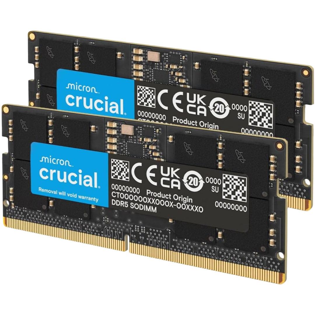 Crucial DDR5 32GB (2x16GB) 4800 SODIMM (CT2K16G48C40S5)