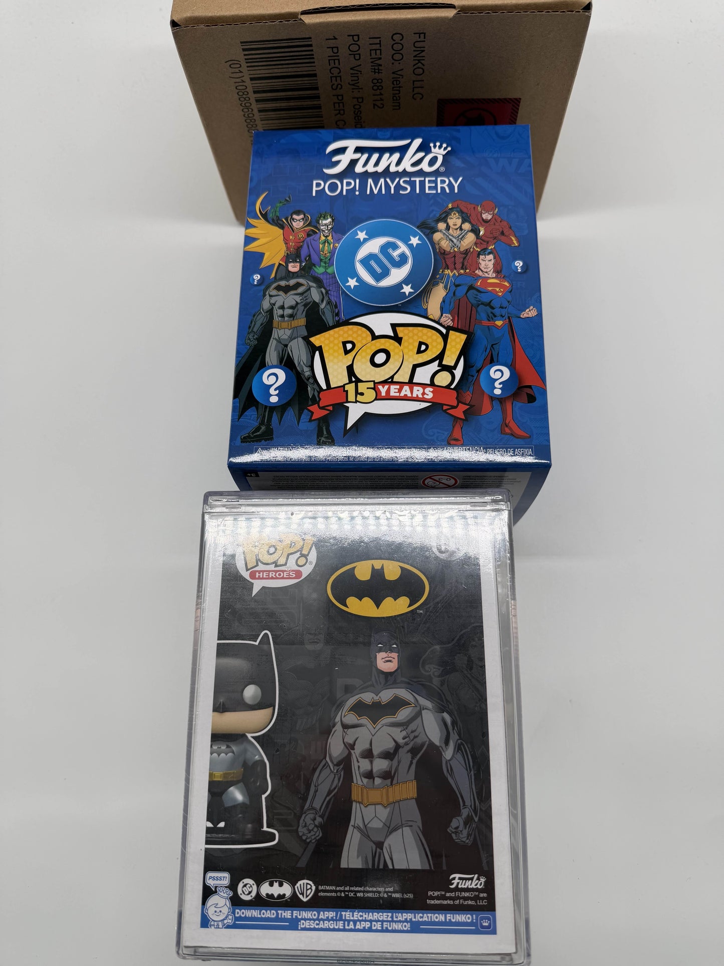 Funko Pop Mystery DC Comics (Metallic) with Pop! Curiosities & Oddities