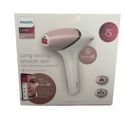 Philips Lumea IPL 9900 Series BRI950/02 mit SenseIQ Pink/Weiß