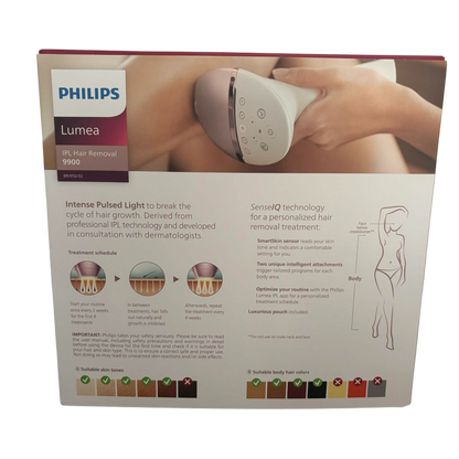 Philips Lumea IPL 9900 Series BRI950/02 mit SenseIQ Pink/Weiß