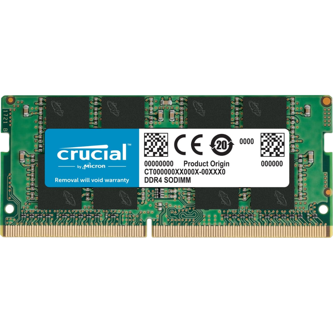 Crucial 16GB (1x16GB) DDR4-3200 SODIMM CL22 1.2V RAM (CT16G4SFRA32A)
