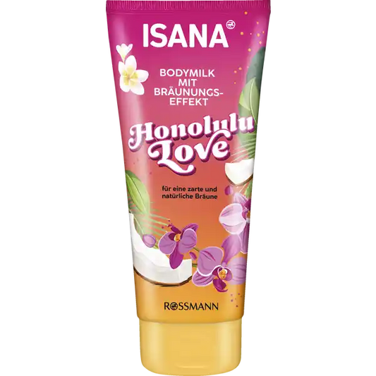 Bodymilk mit Bräunungseffekt Honolulu Love Isana