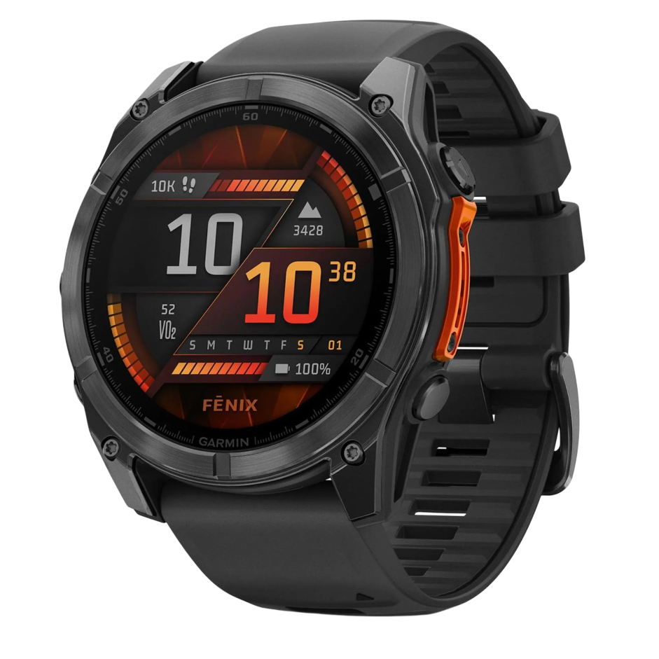 Garmin Fenix 8 AMOLED 51mm GPS-Multisport-Smartwatch Schwarz/Schiefergrau