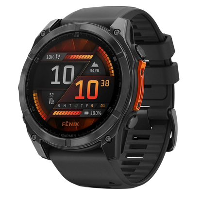 Garmin Fenix 8 AMOLED 51mm GPS-Multisport-Smartwatch Schwarz/Schiefergrau