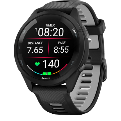 Garmin Forerunner 265 GPS-Smartwatch mit AMOLED-Touchdisplay, Musik & Garmin Pay Schwarz