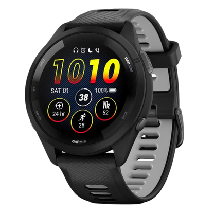 Garmin Forerunner 265 GPS-Smartwatch mit AMOLED-Touchdisplay, Musik & Garmin Pay Schwarz
