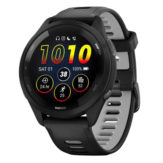 Garmin Forerunner 265 GPS-Smartwatch mit AMOLED-Touchdisplay, Musik & Garmin Pay Schwarz