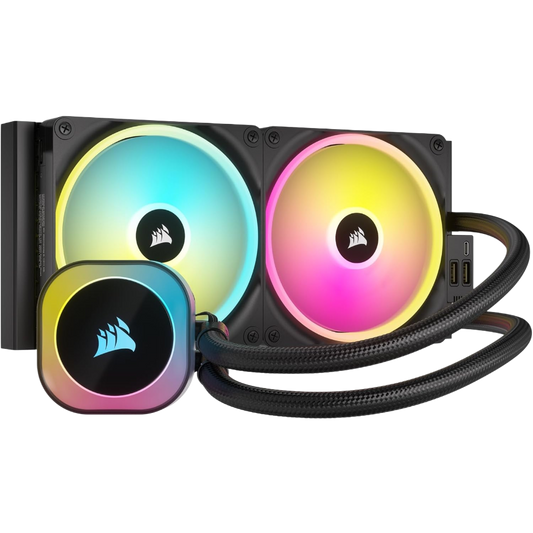 Corsair iCUE LINK H115i RGB 280mm CPU-Wasserkühlung mit QX140 RGB Lüftern Schwarz