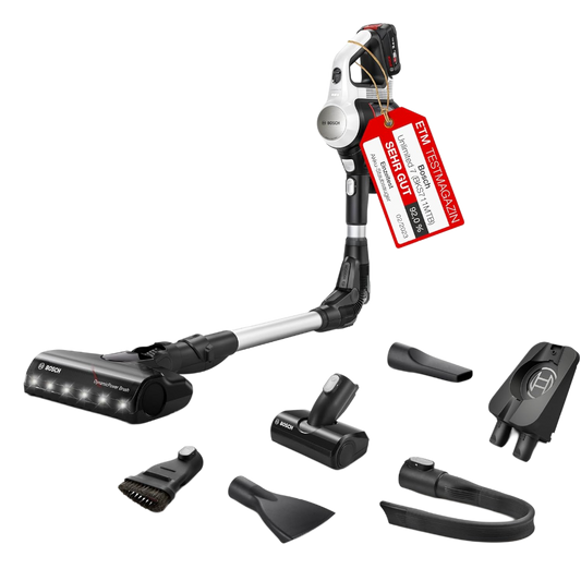 Bosch Unlimited 7 Akku-Handstaubsauger Weiß mit Wechselakku (BKS711MTB)