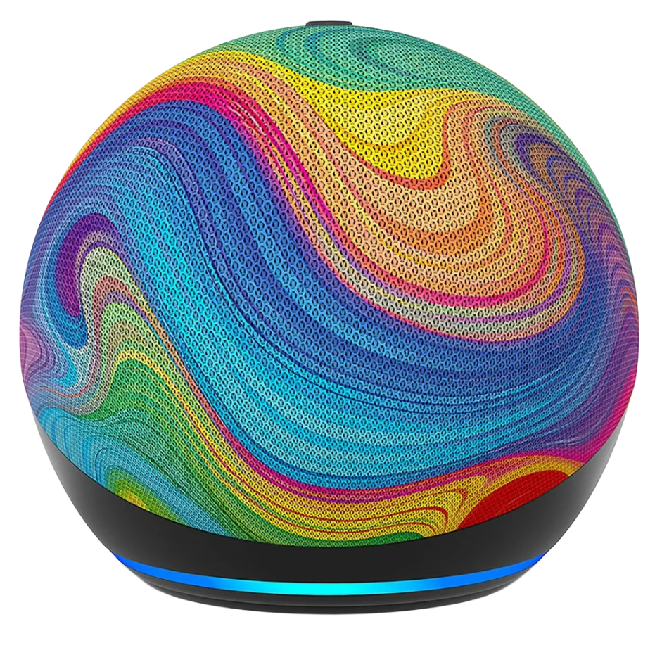 Amazon Echo Dot Kids (5. Gen.) Smart Speaker mit Alexa Regenbogenwirbel (B0FD46F2YK)