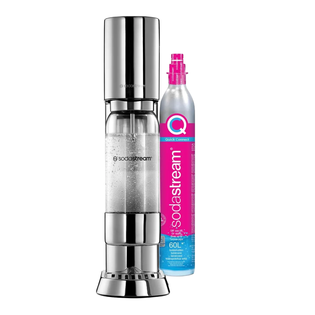SodaStream Ensō Premium Wassersprudler Edelstahl Silber