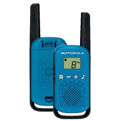 Motorola TALKABOUT T42 Funkgeräte-Set (2er-Pack) Blau/Schwarz
