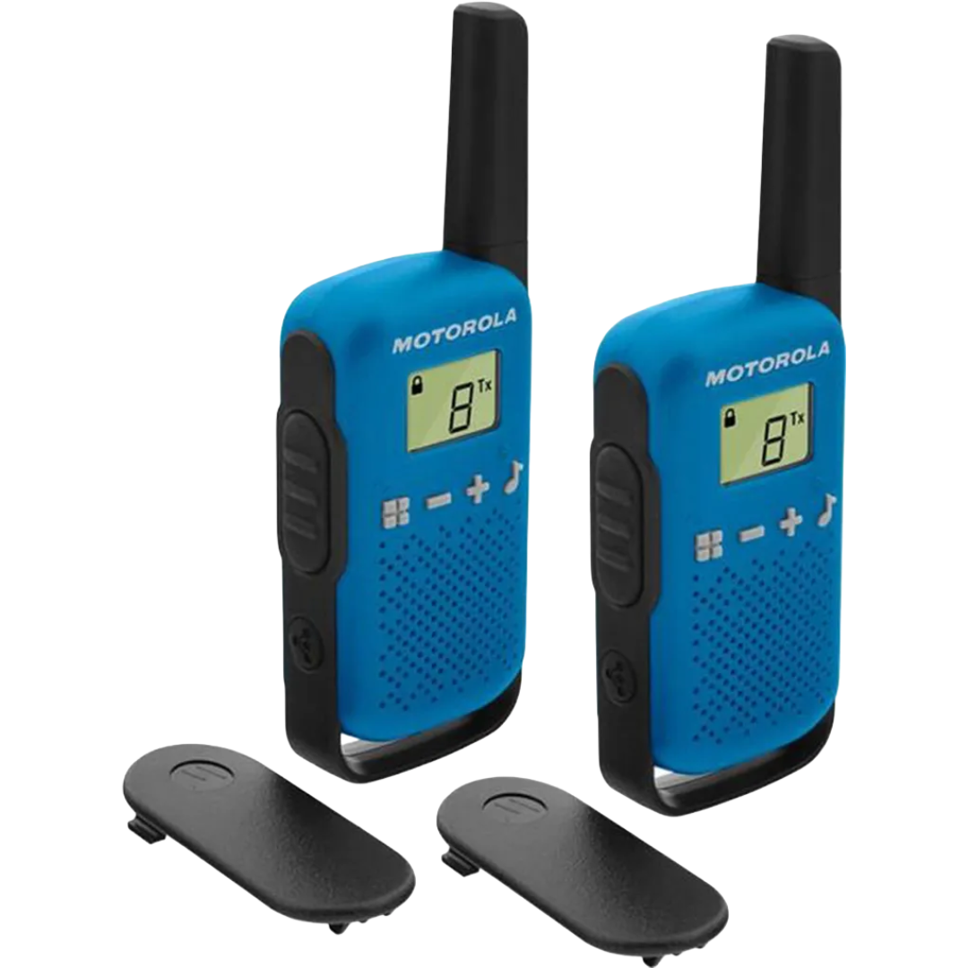 Motorola TALKABOUT T42 Funkgeräte-Set (2er-Pack) Blau/Schwarz
