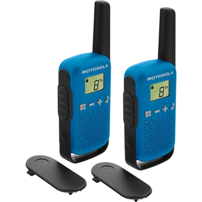 Motorola TALKABOUT T42 Funkgeräte-Set (2er-Pack) Blau/Schwarz