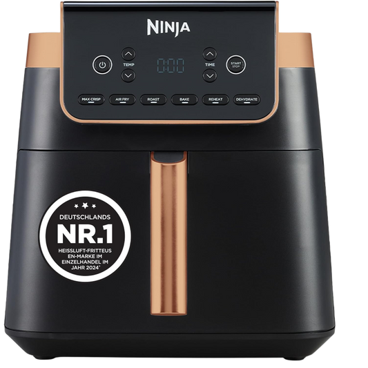 Ninja MAX PRO Heißluftfritteuse 6,2 L Schwarz/Edelstahl