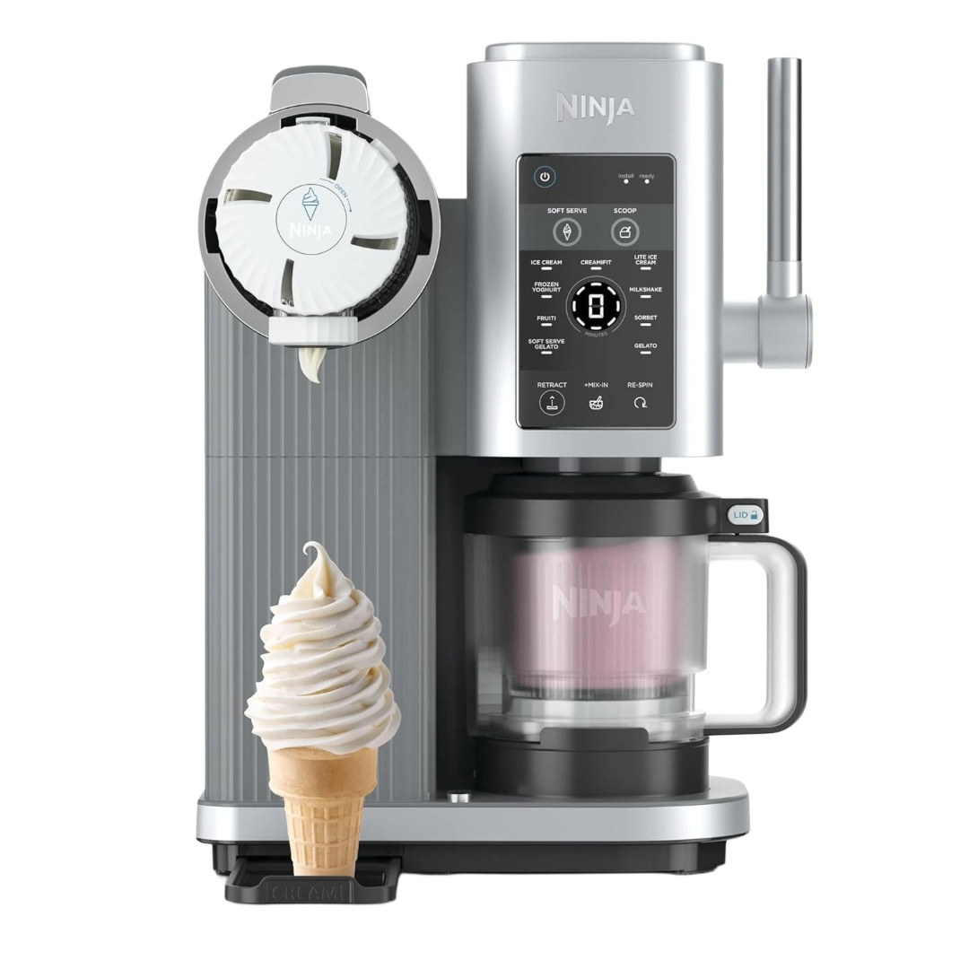 Ninja Creami Swirl NC701EU 13-in-1 Eismaschine mit Soft-Serve-Funktion