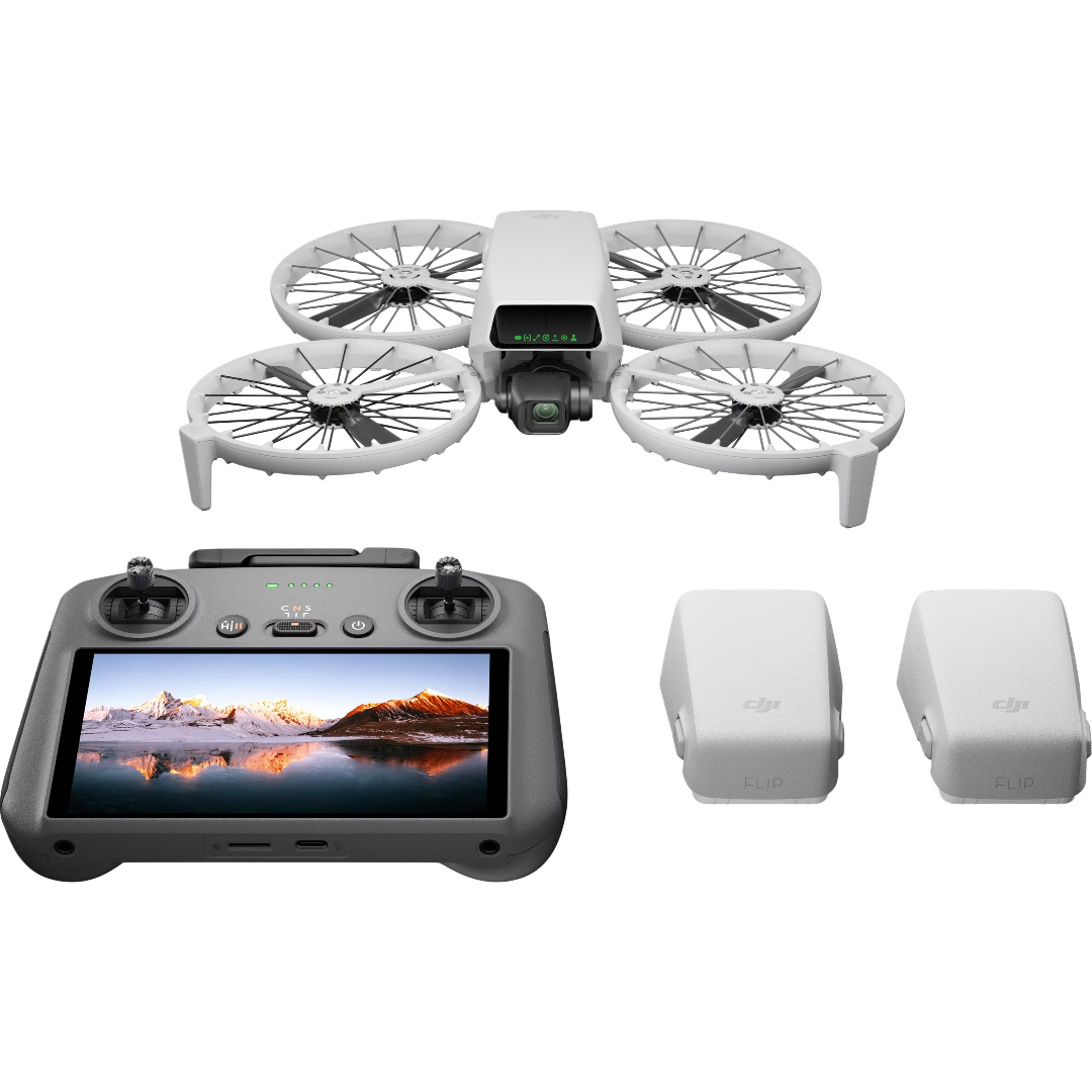 DJI Flip Fly More Combo (RC 2) 4K Kamera-Drohne Schwarz/Weiß