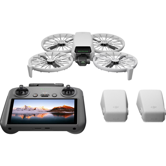 DJI Flip Fly More Combo (RC 2) 4K Kamera-Drohne Schwarz/Weiß