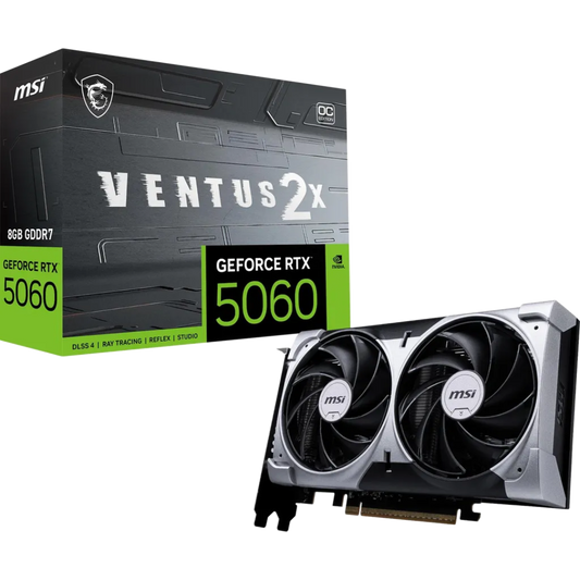 MSI GeForce RTX 5060 8G VENTUS 2X OC Grafikkarte Silber