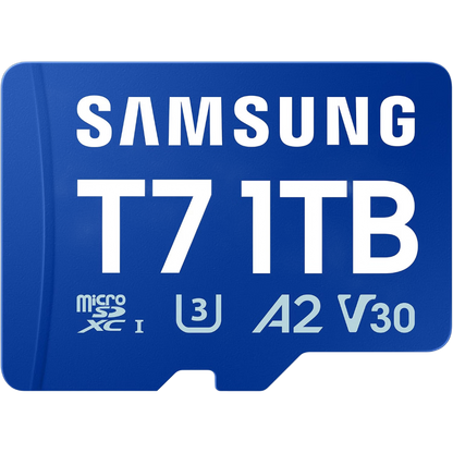 Samsung T7 microSD-Karte 1 TB Blau