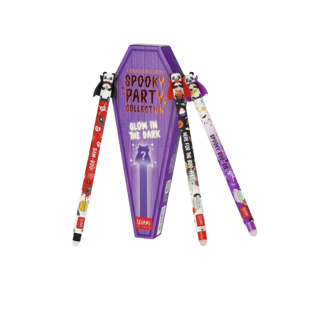 Legami Halloween Spooky Party Collection Radierbarer Gelstift Glow in the Dark (Blind Box)