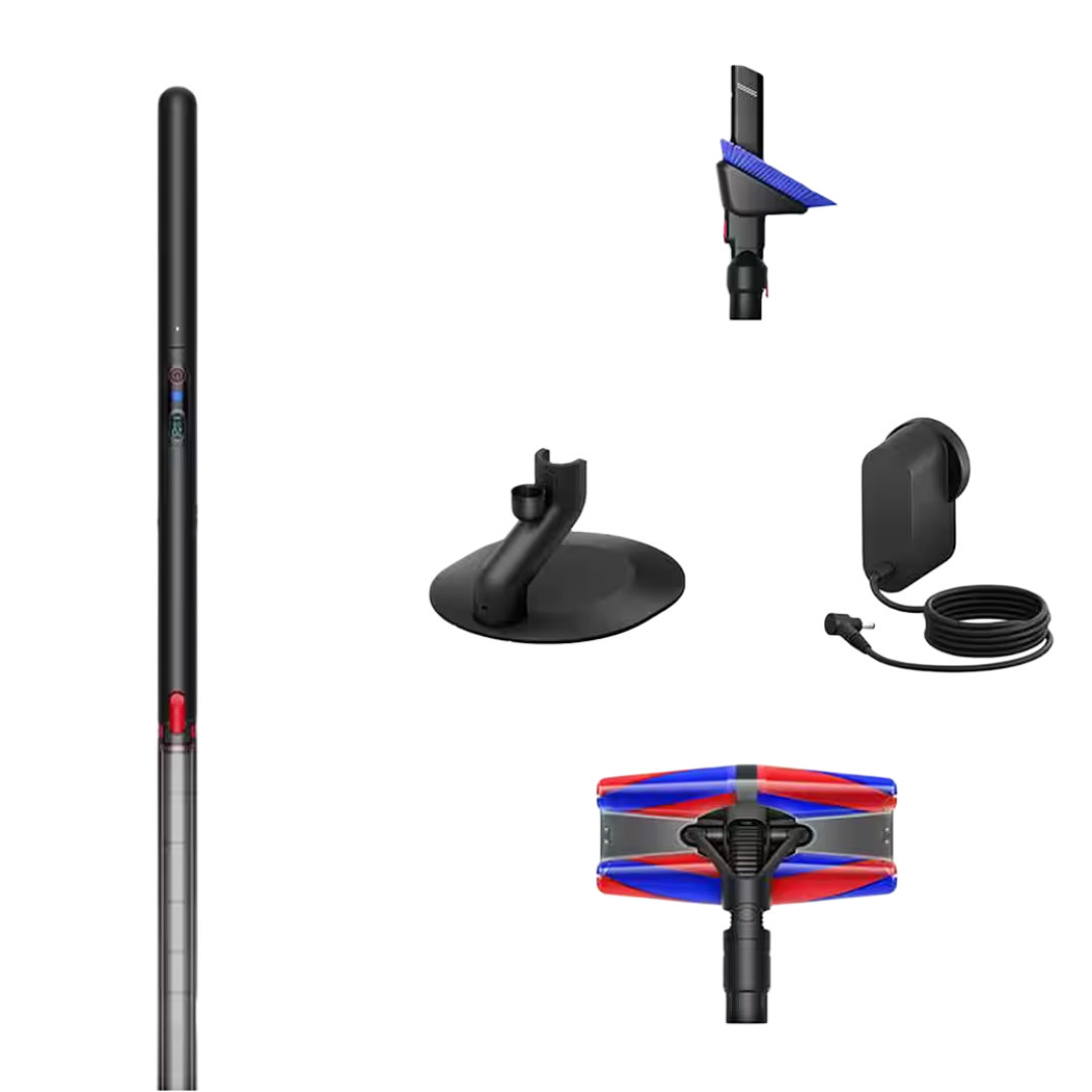 Dyson PencilVac Fluffycones Stabstaubsauger, beutellos, Schwarz/Grau