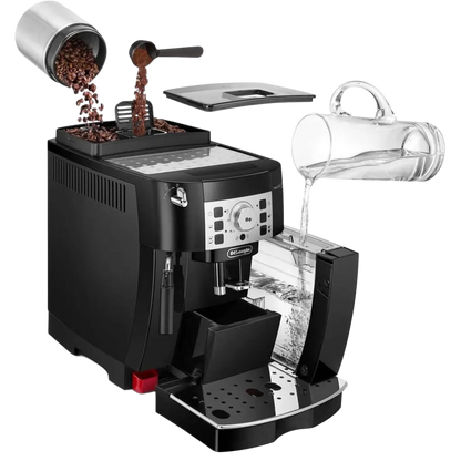 De'Longhi ECAM 22.110B MagnificaS Kaffeevollautomat, Schwarz