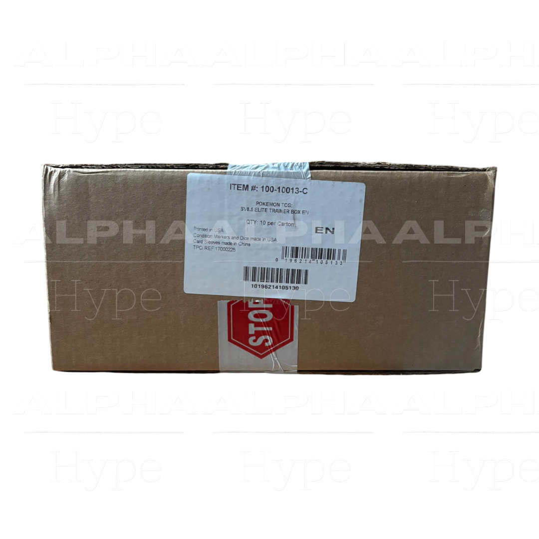 Pokémon TCG Scarlet & Violet 8.5: 10x Prismatic Evolutions Elite Trainer Box - Englisch, Sealed Case