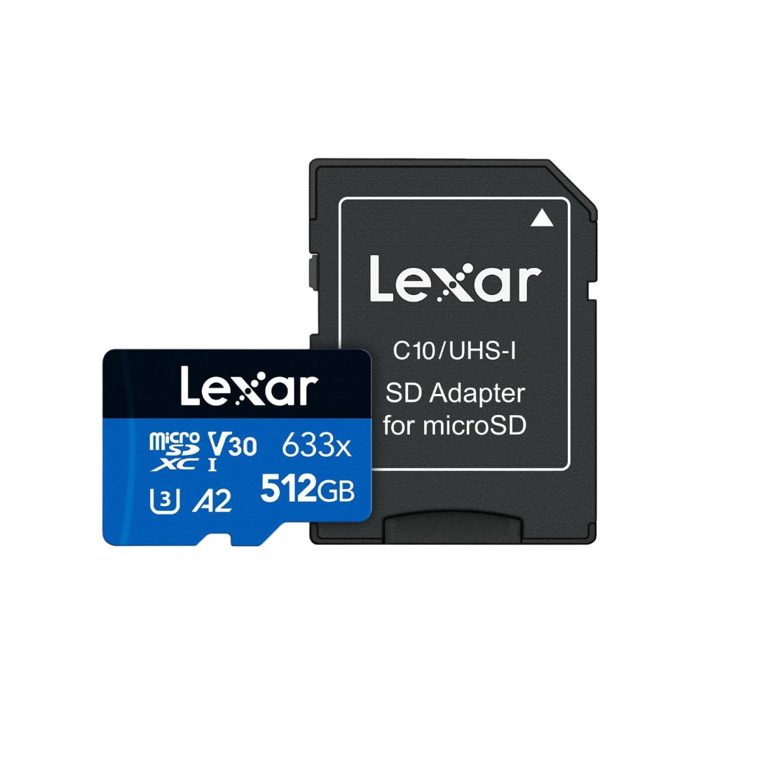 Lexar High-Performance 633x microSDXC UHS-I 512 GB (LSDMI512BB633A)