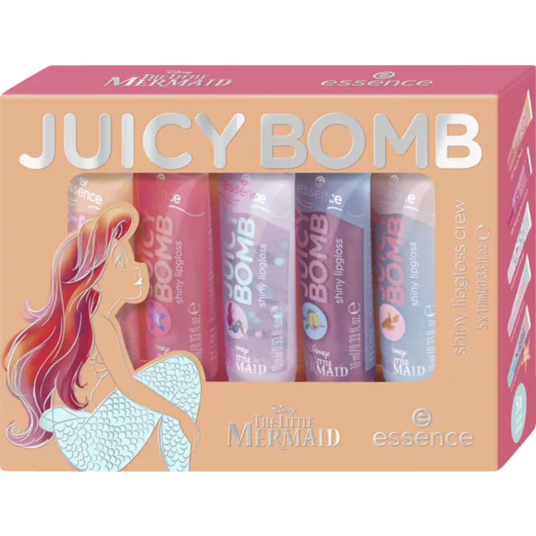 essence Disney The Little Mermaid Juice Bomb Shiny Lipgloss Crew