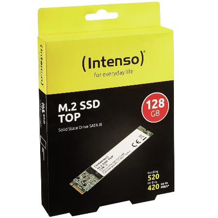 Intenso M.2 SSD Top 128GB (M.2 2280, SATA III, bis 550 MB/s) (3832430)