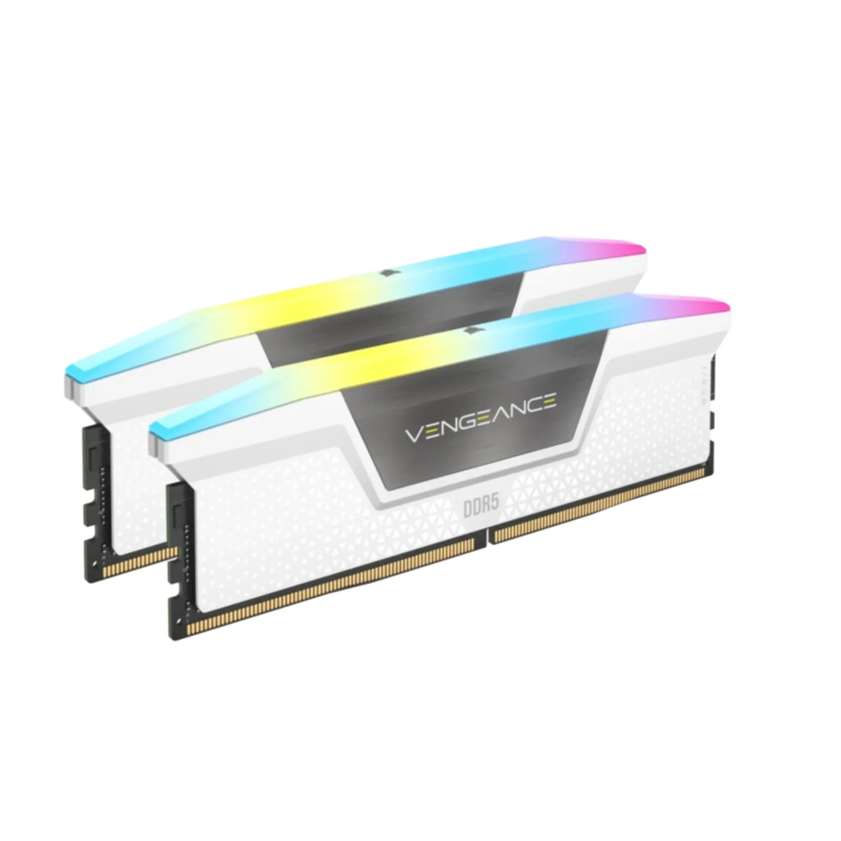 Corsair Vengeance RGB DDR5 32GB (2×16GB) 6000MHz CL36 White (CMH32GX5M2E6000C36W)