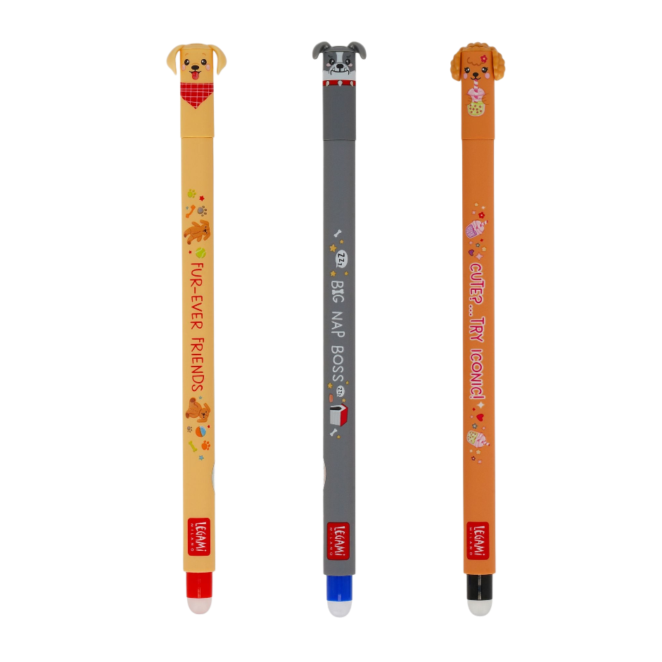 Legami Legami löschbarer Gelstift - Fur-ever friends - Set of 3