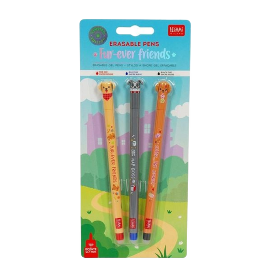 Legami Legami löschbarer Gelstift - Fur-ever friends - Set of 3