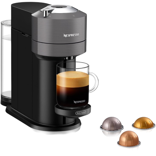 De'Longhi Nespresso Vertuo Next Kapsel-Kaffeemaschine Grau (ENV120.GY)