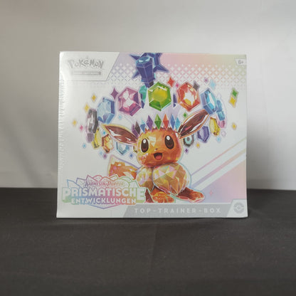 Pokemon Prismatische Entwicklungen Top-Trainer Box