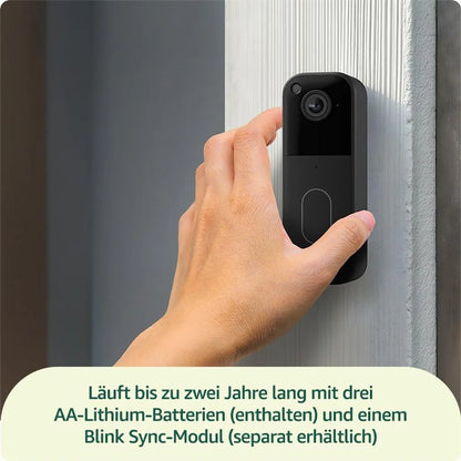 Blink Video Doorbell (2. Gen.) Smarte Video-Türklingel mit Kamera Schwarz (B0DJDT9XH4)