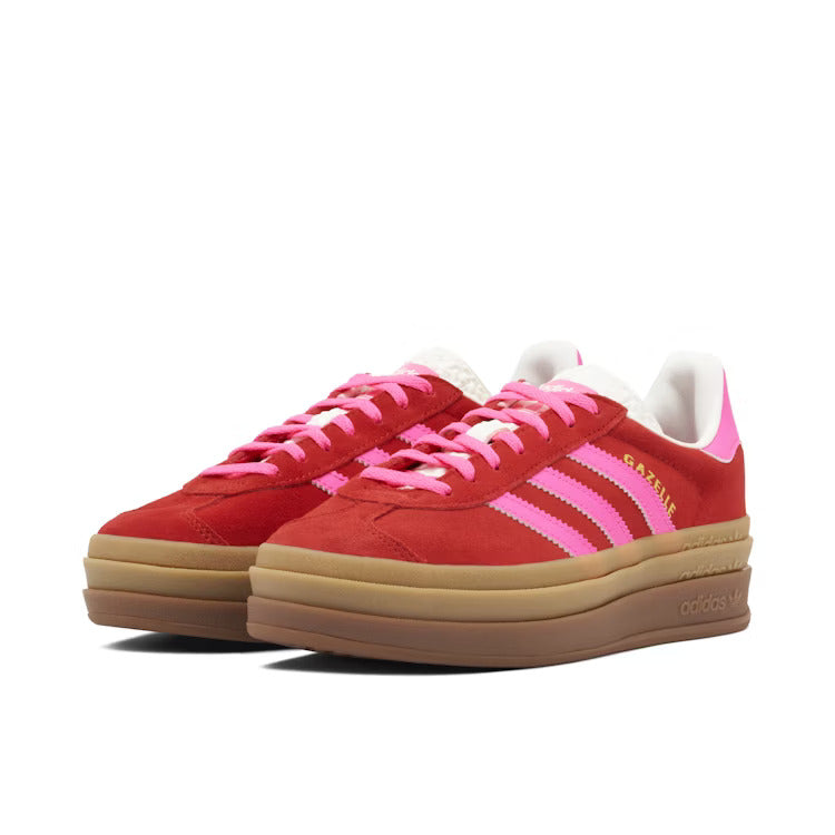 Adidas Gazelle Bold Collegiate Red Lucid Pink