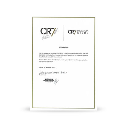 Cristiano Ronaldo Weißer Limitierter Fußball mit Autogramm & Urkunde
