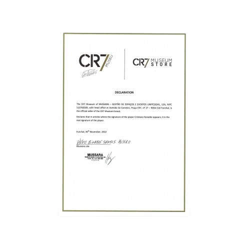 Cristiano Ronaldo Weißer Limitierter Fußball mit Autogramm & Urkunde