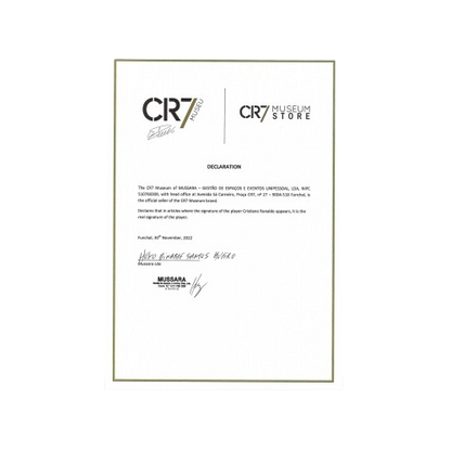 Cristiano Ronaldo Weißer Limitierter Fußball mit Autogramm & Urkunde