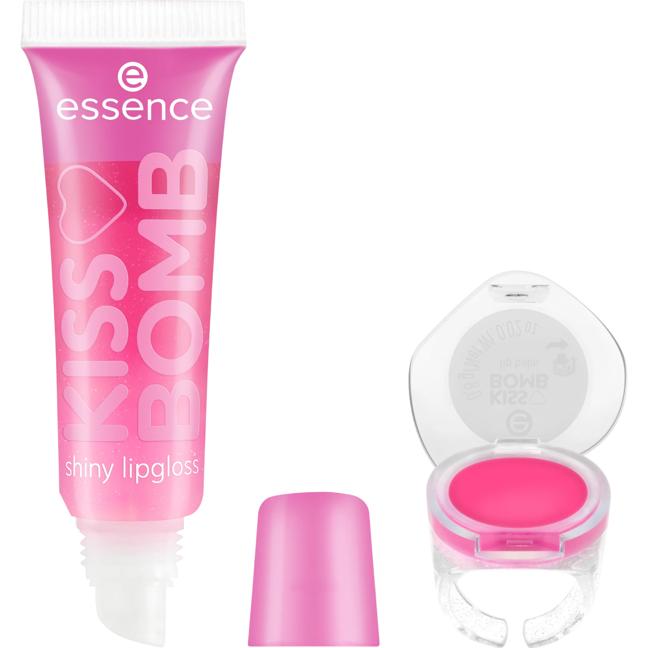 essence Kiss Bomb Shiny Lipgloss & Lip Balm Strawberry Sweetie