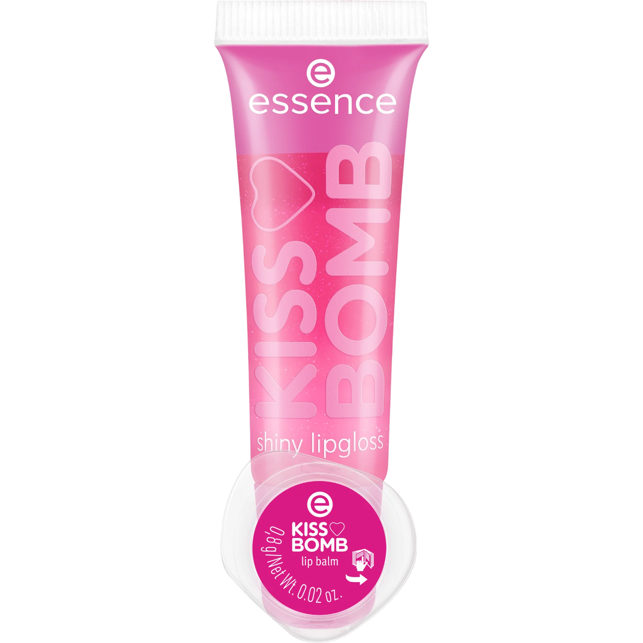 essence Kiss Bomb Shiny Lipgloss & Lip Balm Strawberry Sweetie
