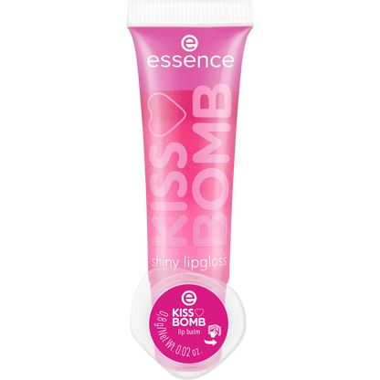 essence Kiss Bomb Shiny Lipgloss & Lip Balm Strawberry Sweetie