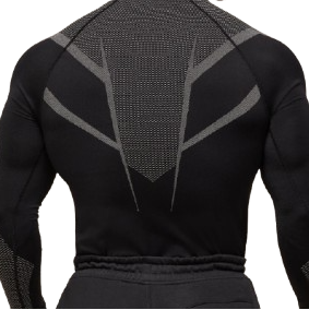 Gymshark Onyx 5.0 Seamless Long Sleeve T-Shirt - Black/Light Grey