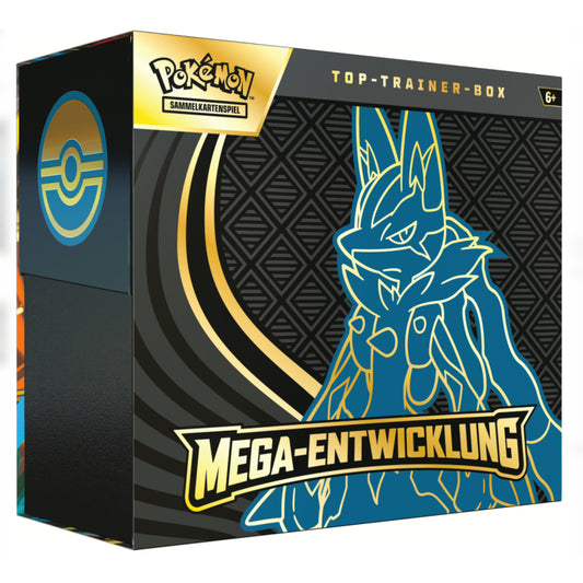 Pokemon Mega-Entwicklung Lucario Top-Trainer-Box PREORDER