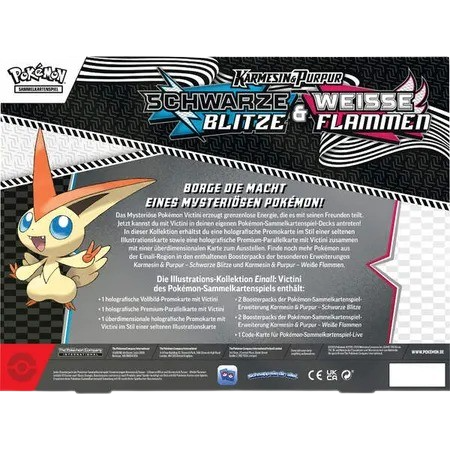 Pokemon Schwarze Blitze Illustrations-Kollektion Victini