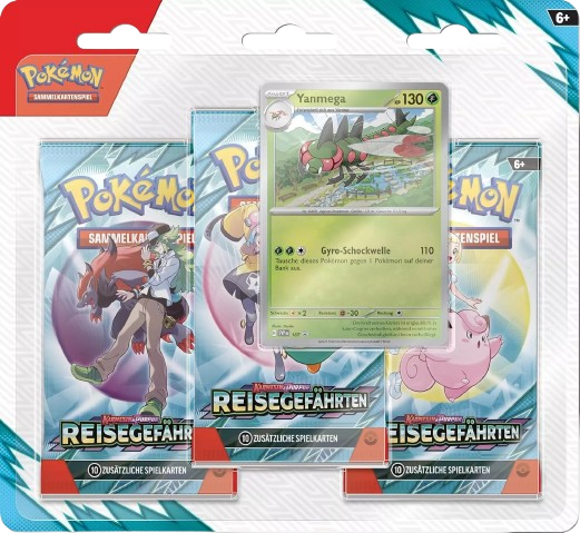 Pokemon Reisegefährten: Yanmega 3-Pack Blister