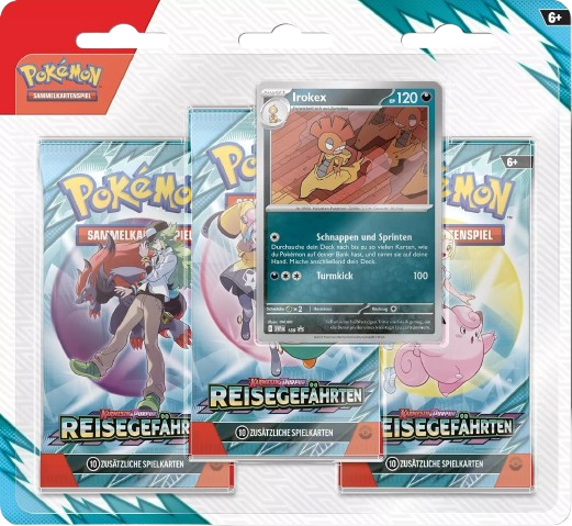 Pokemon Reisegefährten: Irokez 3-Pack Blister